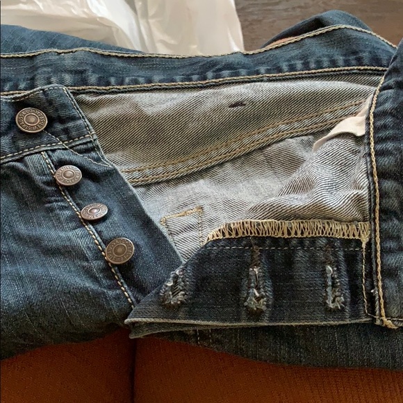 LEVI’S LEVI STRAUS 501 ORIGINAL BLUE JEANS SZ 40/30 - Picture 3 of 7